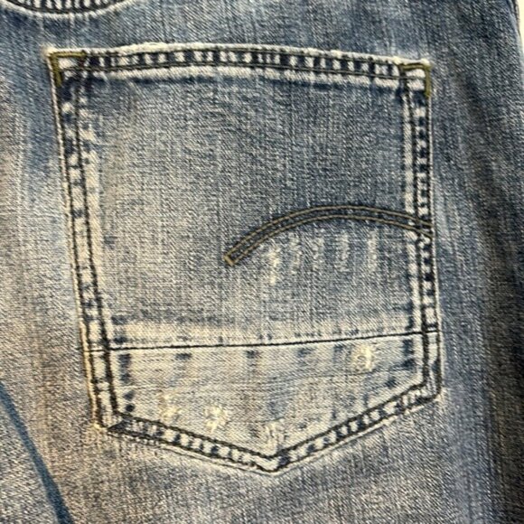 RAW men’s triple A straight jeans size width 36/ length 34 - Picture 10 of 15